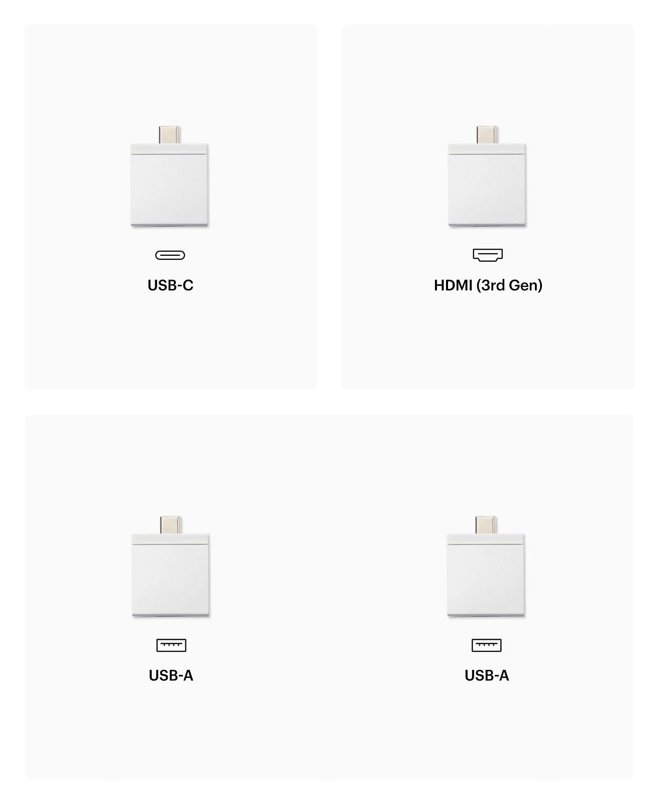 Refurbished Expansion Card Pack (1 USB-C, 2 USB-A, 1 HDMI (3rd Gen))