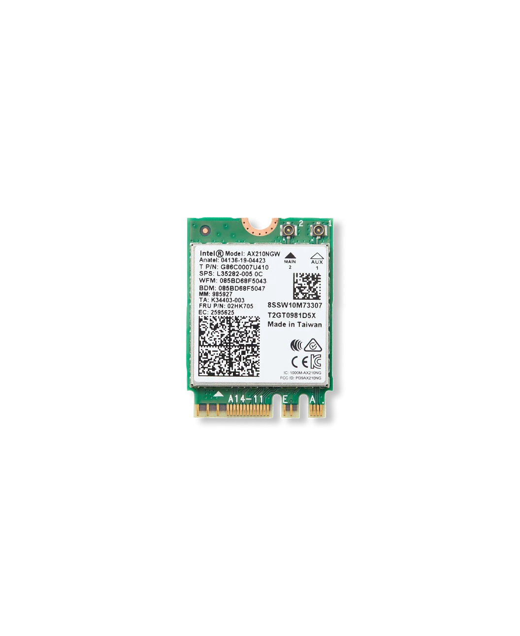 Intel® Wi-Fi 6E AX210