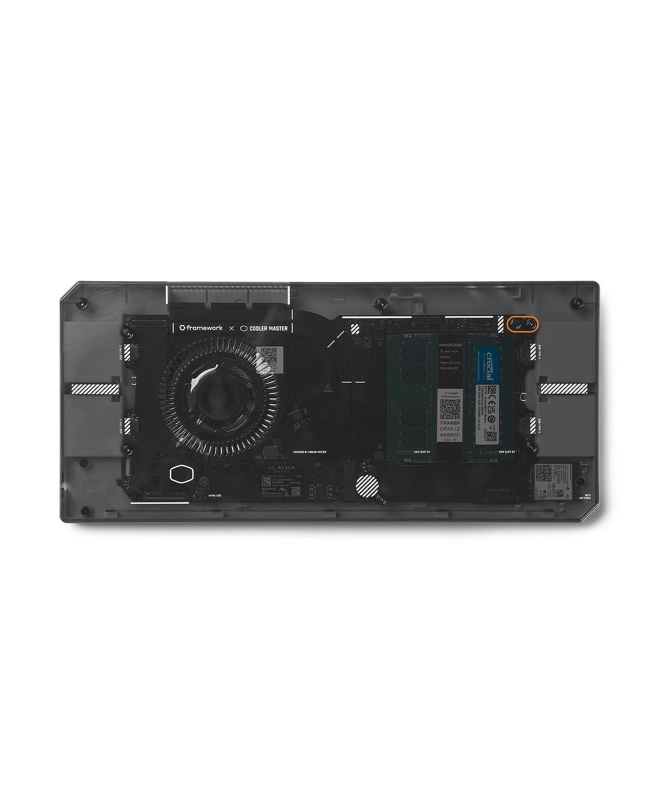 Framework Laptop 13 Cooler Master Mainboard Case